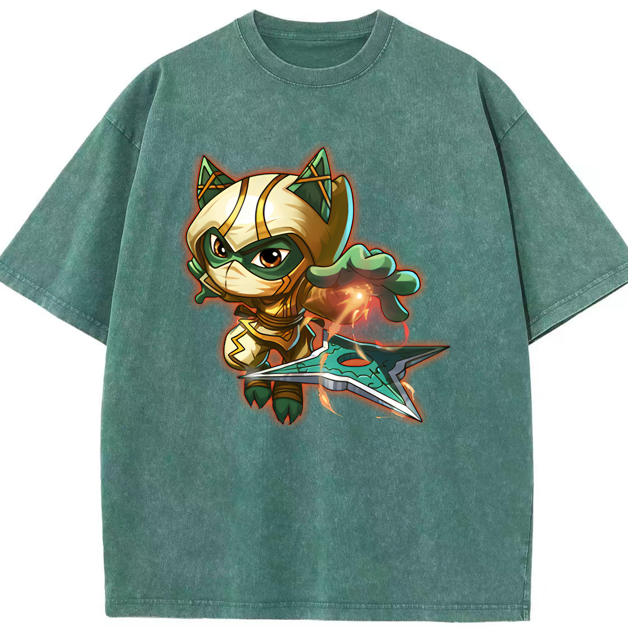 リーグ・オブ・レジェンド League of Legends LOL 綿100% ヴィンテージ風 半袖Tシャツ（フロントプリント）